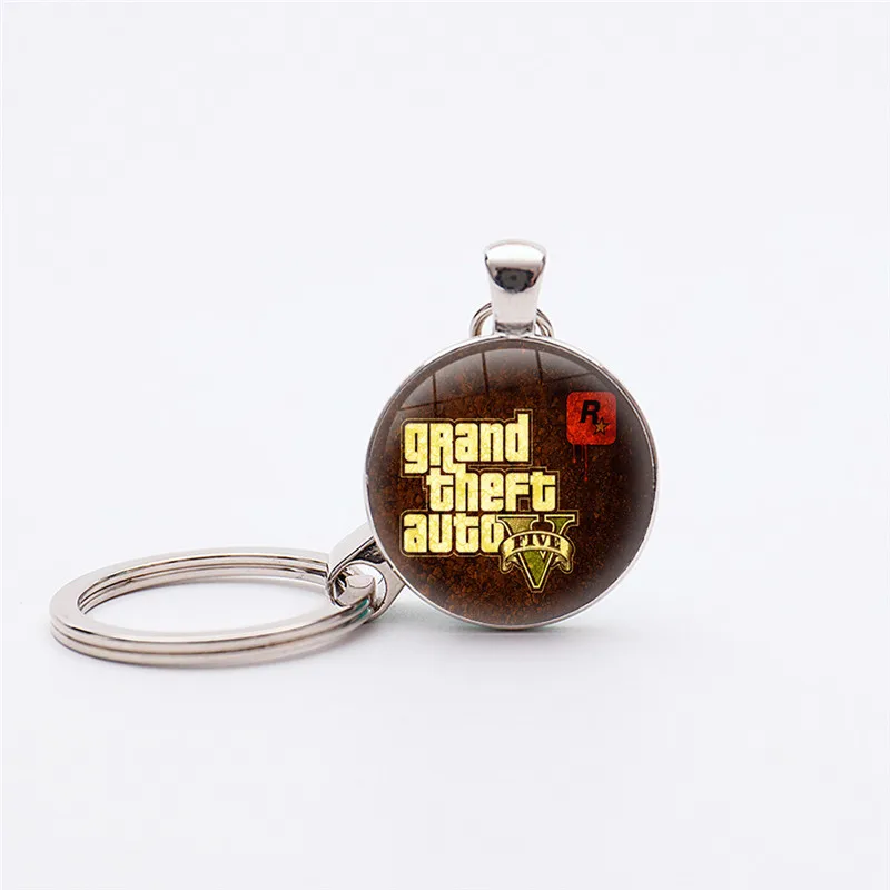 17 стилей PS4 GTA 5 игр Grand Theft Auto брелки серебряное покрытие ручной работы Подвески