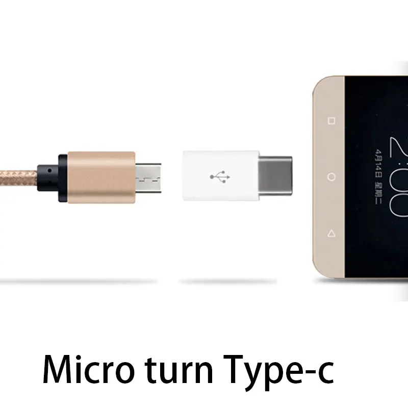 Мобильный micro адаптер type-C OTG линия передачи данных V8 USB3.1 500 шт |