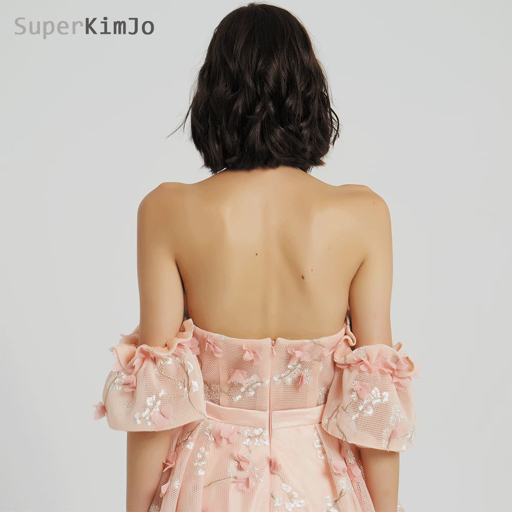 SuperKimJo 3D платья для выпускного вечера с цветами 2019 Новое поступление Арабский
