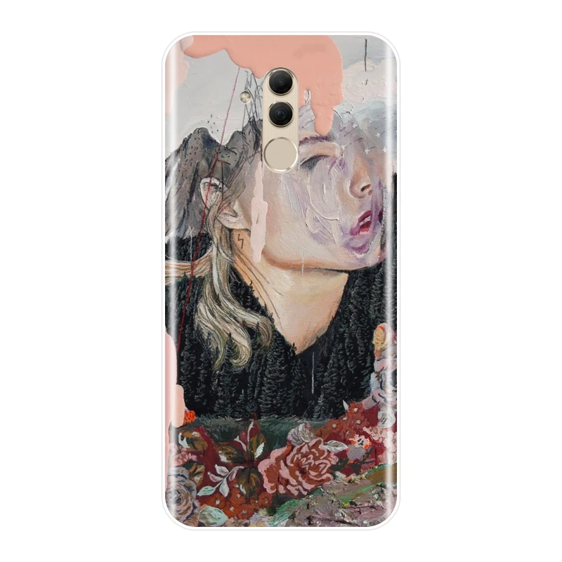 Мягкая задняя крышка для Huawei Mate 9 10 20 Pro Art Girl абстрактный эстетический Мужской