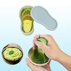 3 шт.компл. ломтерезка авокадо резак Ши многофункциональный чехол для хранения овощей фруктов инструменты