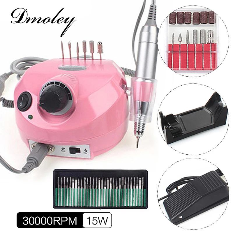 2017 Pro 3 цвета электрические фрезы для ногтей маникюрная машина набор инструментов