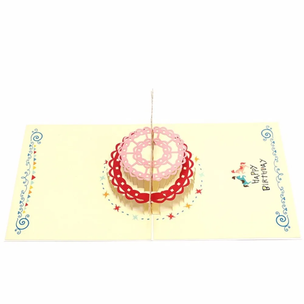 Забавные 3D всплывающие Открытки День Святого Валентина любовник с днем рождения