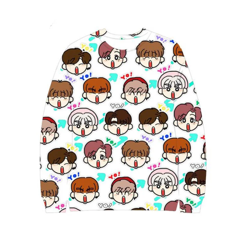 

KPOP GOT7 3D Hoodies Women Men Cute Cartoon Print Harajuku Hooded Sweatshirt Hip Hop Streetwear Hoody Tracksuit Brand Clothing