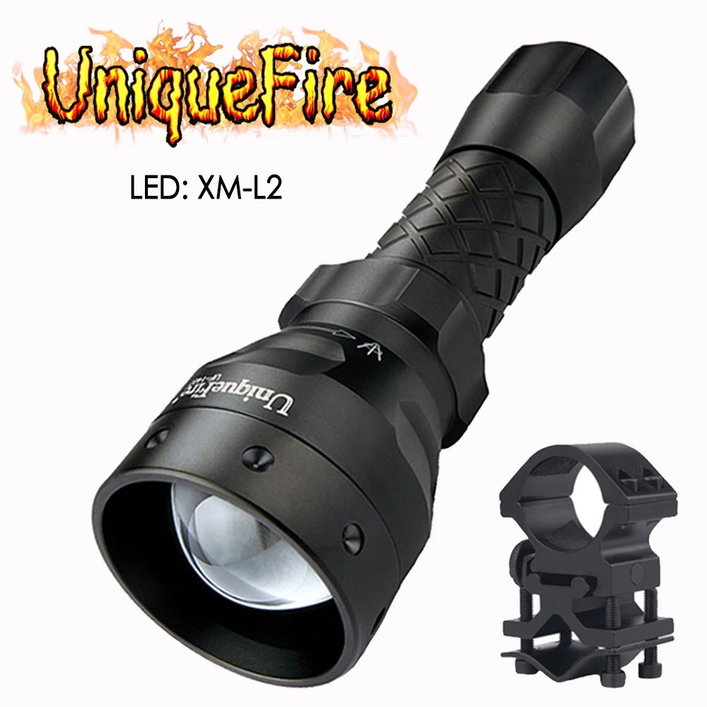UniqueFire 1407 T38 XM L2 перезаряжаемый фонарик из алюминиевого сплава мощный