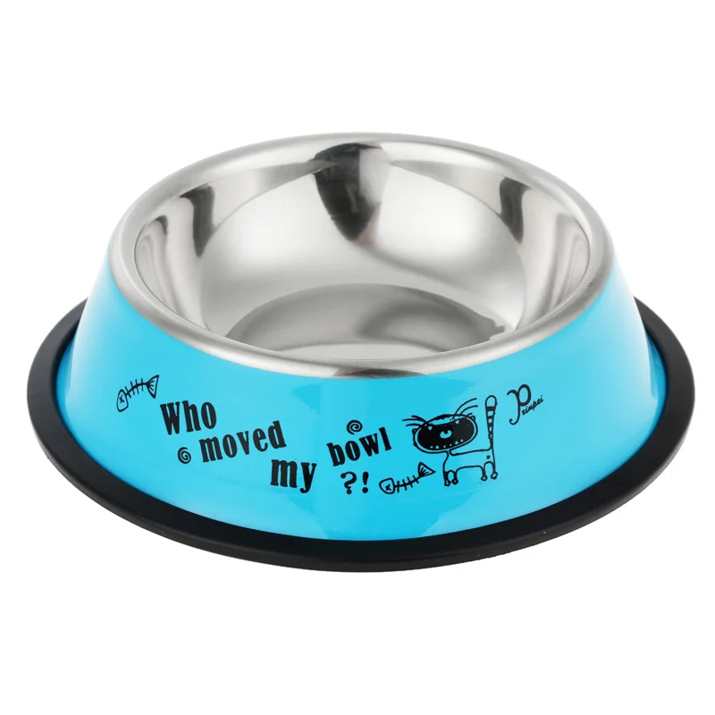 Новое Прибытие Из Нержавеющей Стали Anti-skid Собак Pet Cat Food Вода Чаши Миски Для