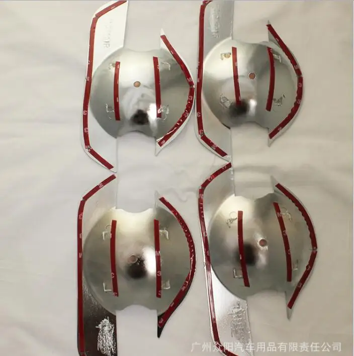 ABS chrome door handle bowl insert trim cover For Nissan Frontier Navara D40 2006-2013 car styling parts
