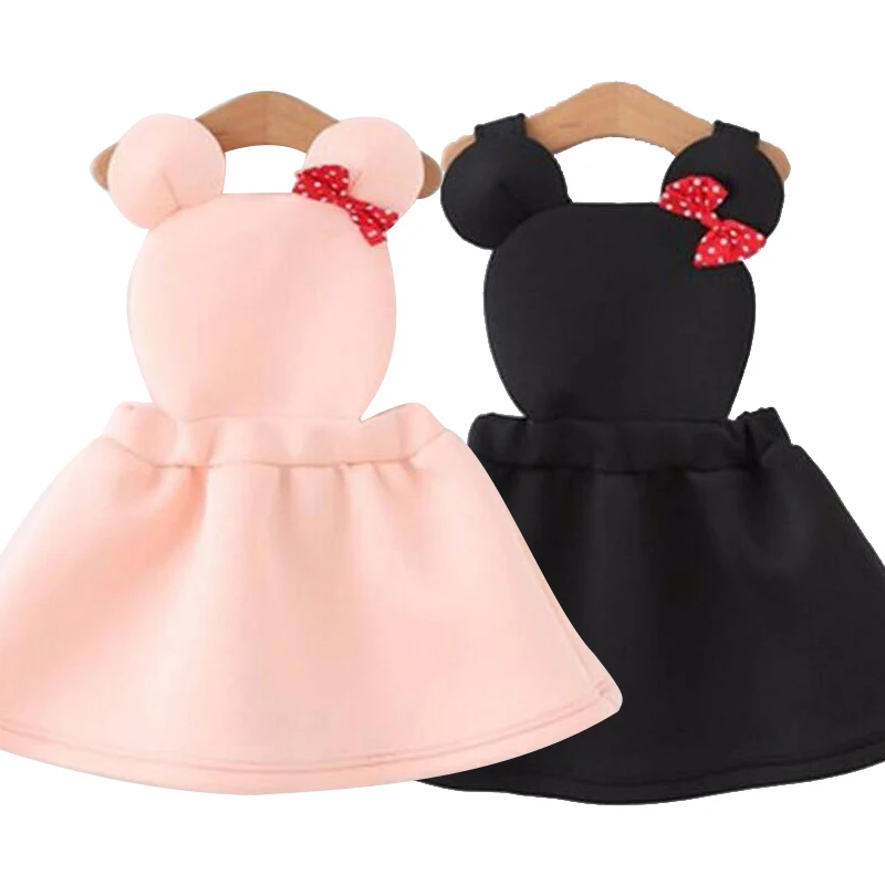 2020 new girls cute air layer strap girl dress cartoon minnie children's clothing cotton summer autumn baby skir | Детская одежда и