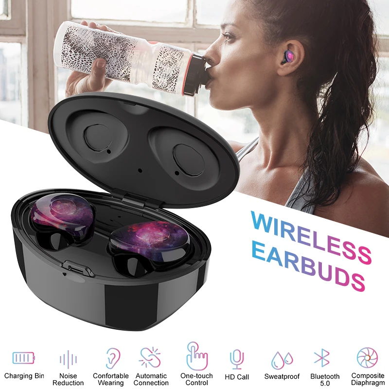 Беспроводные наушники 6D Stereo Bluetooth 5 0 TWS X1 водонепроницаемые вкладыши с