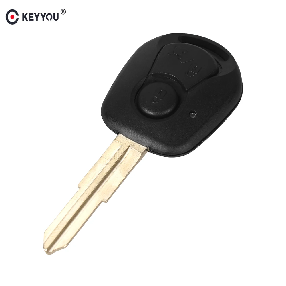 KEYYOU 20X дистанционный Автомобильный ключ оболочка для Ssangyong Actyon Kyron Rexton 2 кнопки