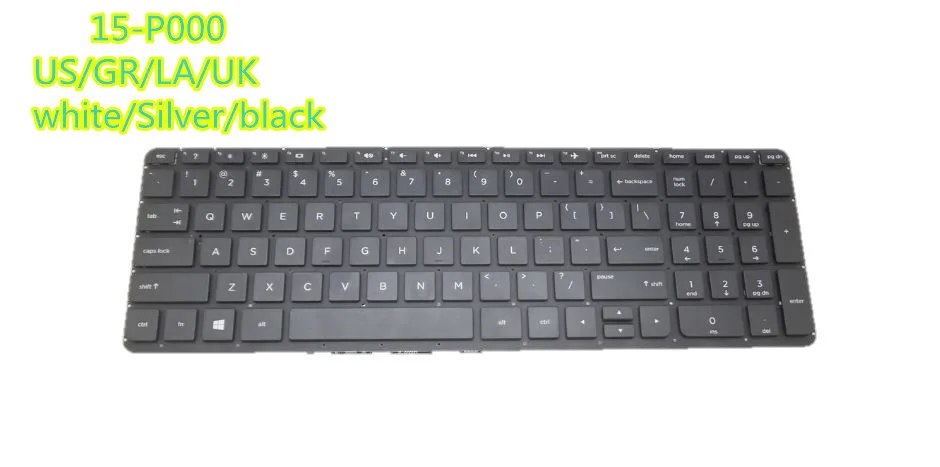 Клавиатура для hp Pavilion 15-P000 US/GR/UK/SP V140646GS1 9Z. N9HSQ. 70G 762529-071 762529-001 762529-041 762530-041 762530-001