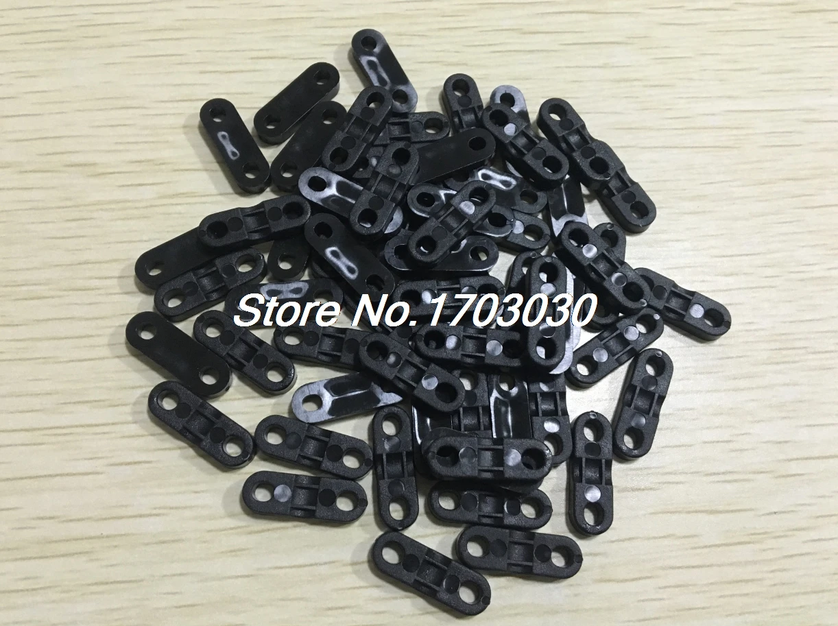 

500Pcs 2.0mm Black Plastic Cable Clamp Wire Tie Mount Fixing Fastener