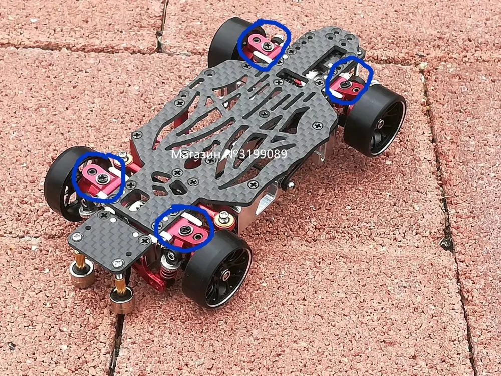 1:28 RC четырехколесный привод Дрифт Москитная машина MINI Q9 металлический край рычаг