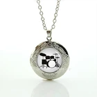 Ожерелье-макси Очаровательное ожерелье-медальон барабанный комплект Dj-Тернер, dj-микшер, набор Musian, iфрейсы, день рождения для отца T595