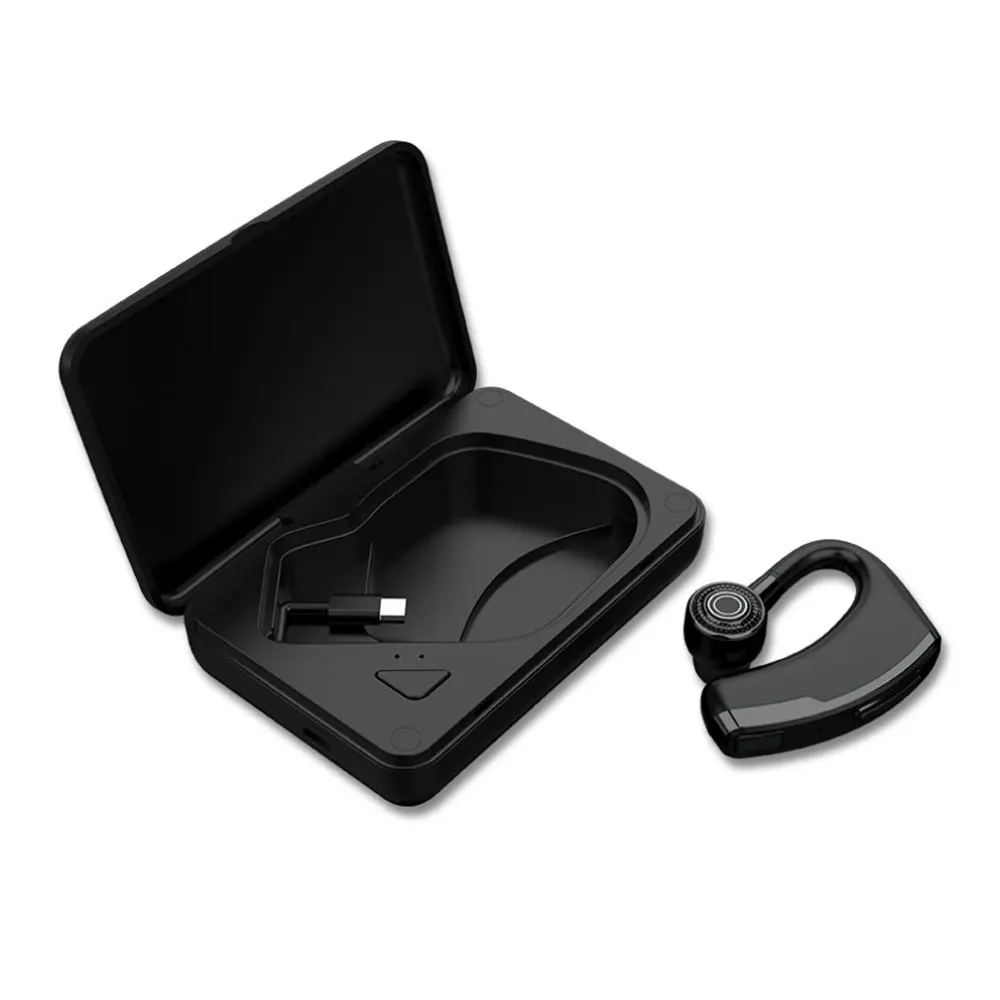 V10 Bluetooth наушники Sstereo громкой связи Bluetooth гарнитура для Беспроводной наушников салона автомобиля вызова Бизнес Шум отменить гарнитура с HD микрофон быстрая зарядка