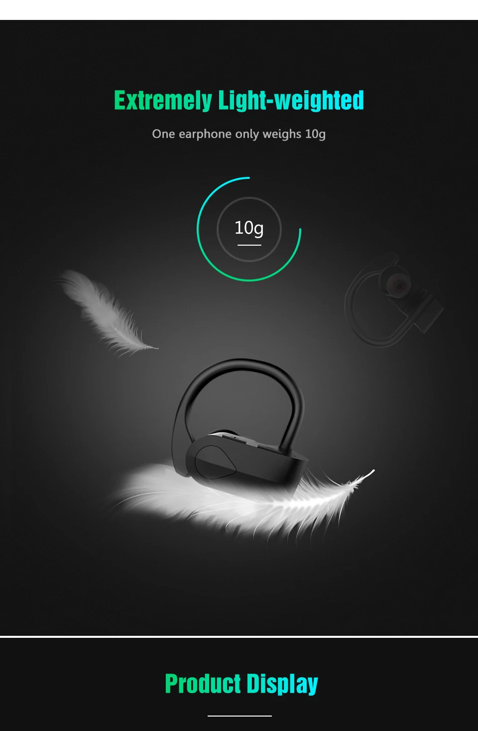 LXT E9 Bluetooth V4.2 наушники TWS беспроводные стерео наушники ушные крючки спортивные наушники для телефона Bluetooth гарнитура с микрофоном