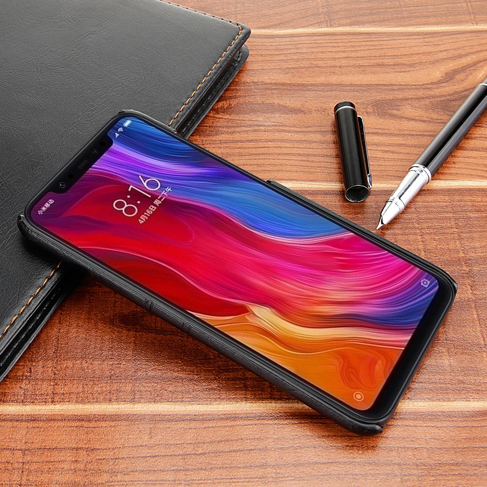 Luxury Phone Case For Xiaomi Mi A1 A2 8 9 SE PU Leather + PC Card Holder Cover Redmi 5 Plus Note Pro Half-Wrapped |