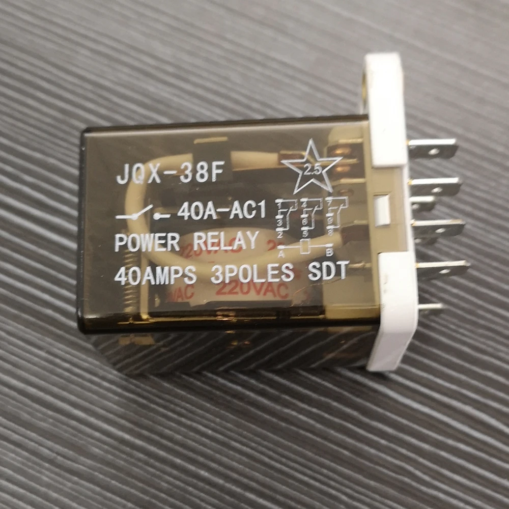 JQX 38F 2H 40A силовое реле электромагнитное с базой 11pin DC12V DC24V AC220V|Реле| |