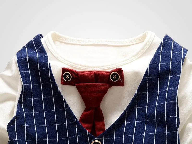 Комплект одежды для мальчиков BibiCola весенний хлопковый костюм джентльмена с