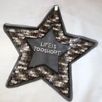 1pc sew on star sequins patches for clothes embroidery net bottom stars parches applique decoration patch