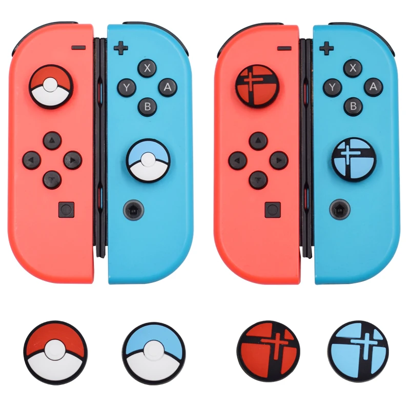 Yoteen Для nintendo переключатель 4 шт. силиконовые палочки для ручек шапки контроллер ns