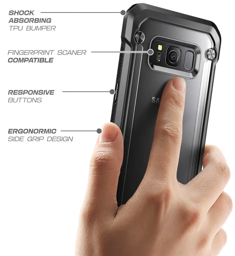 Чехол для samsung Galaxy S8, 5,8 дюймов, SUP, чехол, единорог, жук, серия UB, TPU+ PC, Премиум класс, гибридный, защитный, прозрачный чехол, задняя крышка