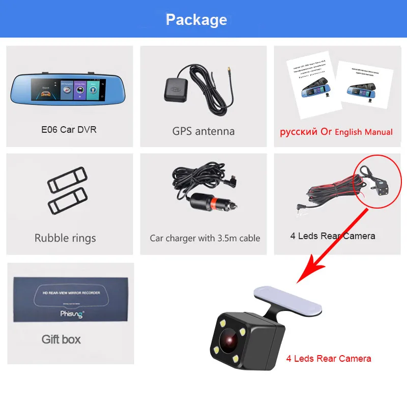 7 84 &quot4G dashcam Android Зеркало dvr GPS навигация ADAS Full HD 1080P Автомобильный видеорегистратор