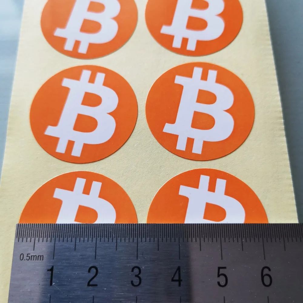 Tanie 500 Szt. 30mm Naklejka Z Logo Bitcoin, Przezroczysty Nadruk Na Błyszczącym Papierze, Daj Mi Znać, że Go Kochasz, Nr Art. FS03 Kup 500 Szt. 30mm Naklejka Z Logo Bitcoin, Przezroczysty Nadruk Na Błyszczącym Papierze, Daj Mi Znać, że Go Kochasz, Nr Art. FS03