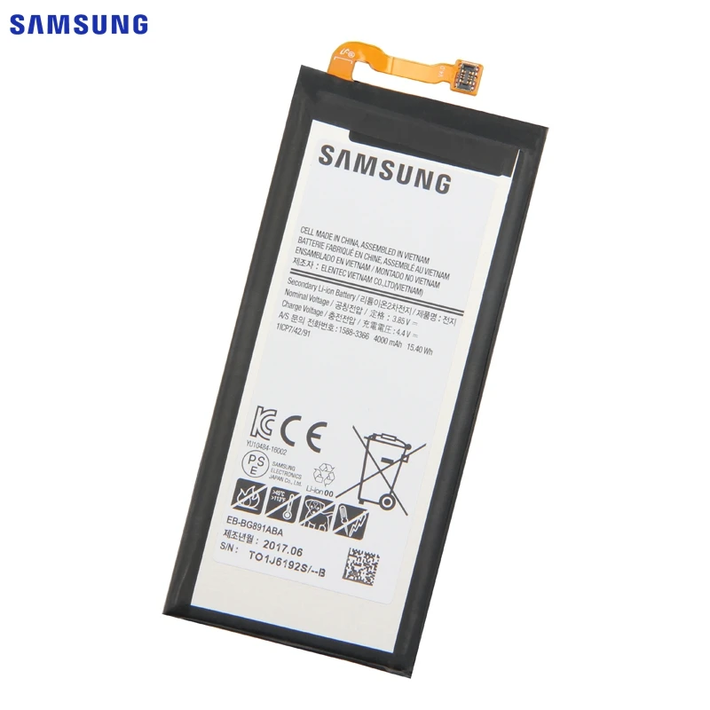 Оригинальная батарея samsung EB-BG891ABA для samsung Galaxy S7 Active S7Active 4000mAh подлинный Сменный аккумулятор для телефона