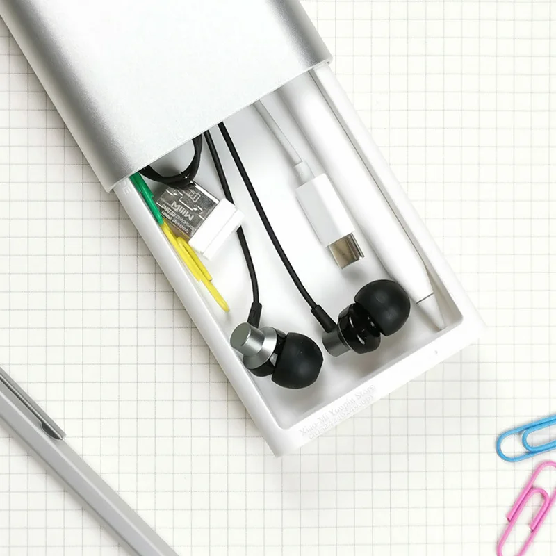 Xiaomi Mijia Youpin MIIIW металлическая канцелярская коробка портативный чехол Ручка алюминиевый корпус кнопочный переключатель для школы и офиса
