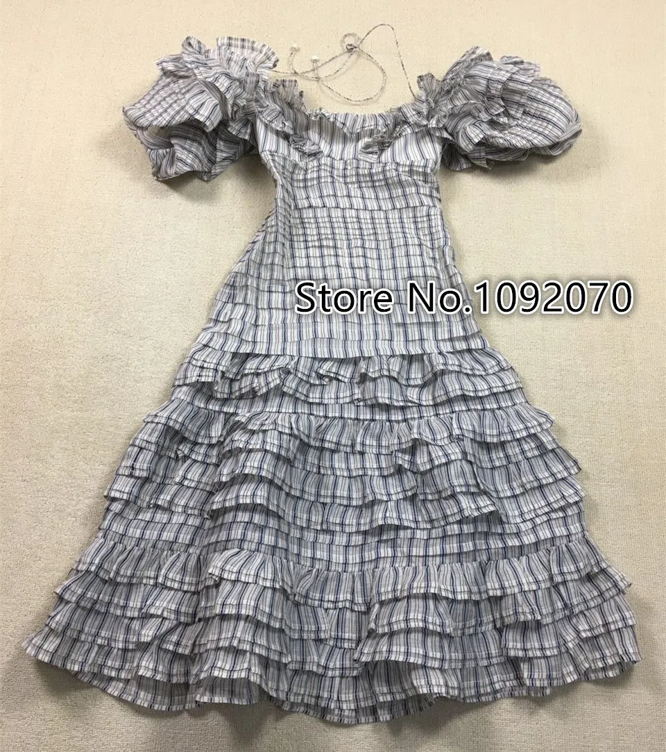 Женское льняное и шелковое платье с принтом в виде сердца оборками длиной до