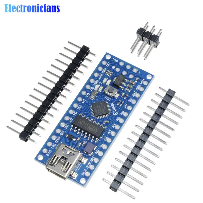 Nano V3 ATmega168 CH340 CH340G Mini USB UART интерфейс совместимый модуль платы 16 МГц 3 в-5 в