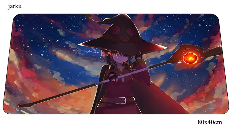 Size 800x400x2mm Megumin коврик для мыши 800x400x2 мм, игровой коврик для мыши, анимэ, великолепный офисный коврик, Настольный коврик, эстетический коврик для мыши, игры, pc, геймерские коврики - Цвет: Size 800x400x2mm