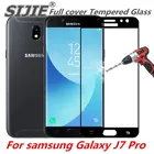 Полное покрытие из закаленного стекла для samsung Galaxy J7 Pro J730 J730F Европейская версия Защитная крышка для экрана черная рамка дисплей