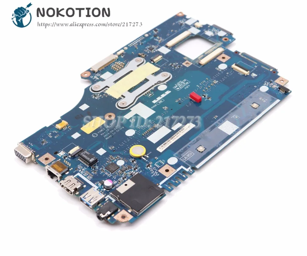 NOKOTION материнская плата для ноутбука acer aspire E1-572 E1-532 E1-572G основная плата NBMFM1100E V5WE2 LA-9532P 2957U Процессор DDR3L
