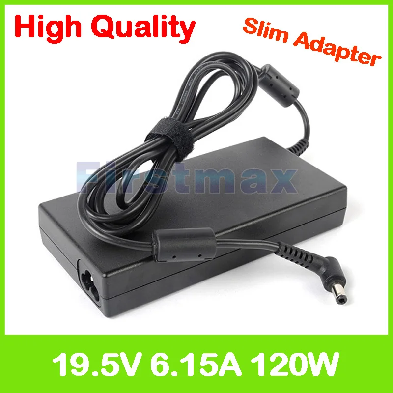 Тонкий 19 5 V 6.15A зарядное устройство для ноутбука ac адаптер MSI GP62 2QD 2QE 2QF 6QD 6QE 6QG GP72