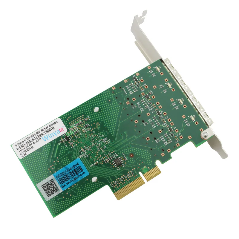 Четырехпортовый волоконно канальный PCI E X4 карта гигабитный Ethernet сетевой адаптер