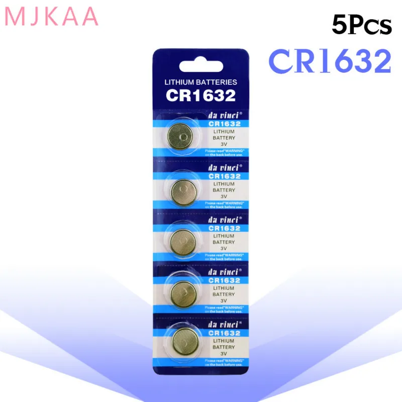 

5pcs CR1632 Button Batteries LM1632 BR1632 ECR1632 Cell Coin Lithium Battery 3V CR 1632 For Watch Electronic Toy Remote