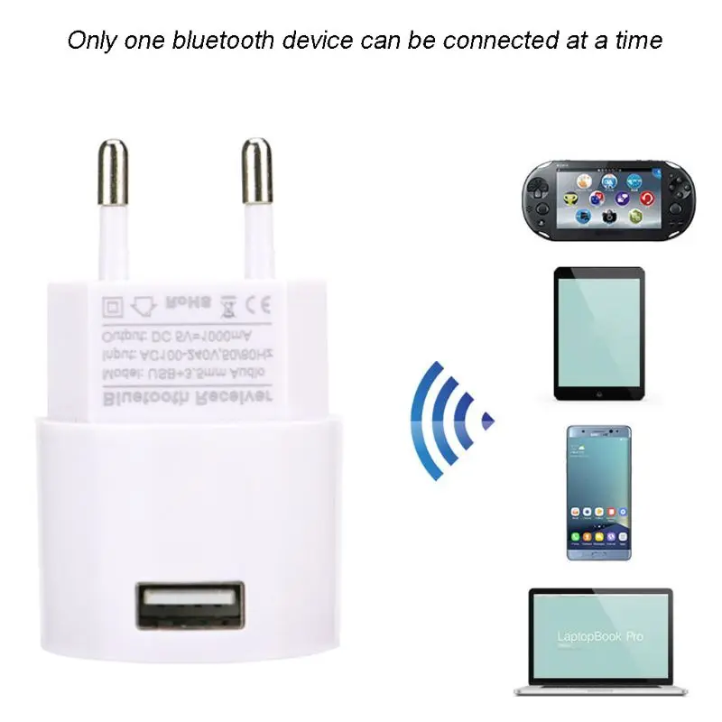Bluetooth приемник V4.2 аудио адаптер ЕС США штекер USB зарядное устройство с 3 5 мм портом