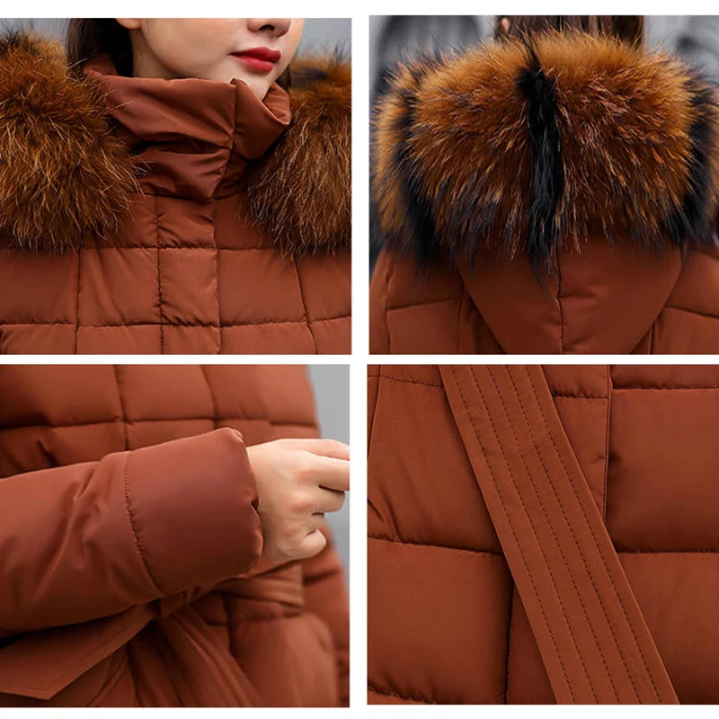 Женская парка с длинными рукавами nueva llegada chaqueta delgada de invierno mujer moda algodón acolchado grueso