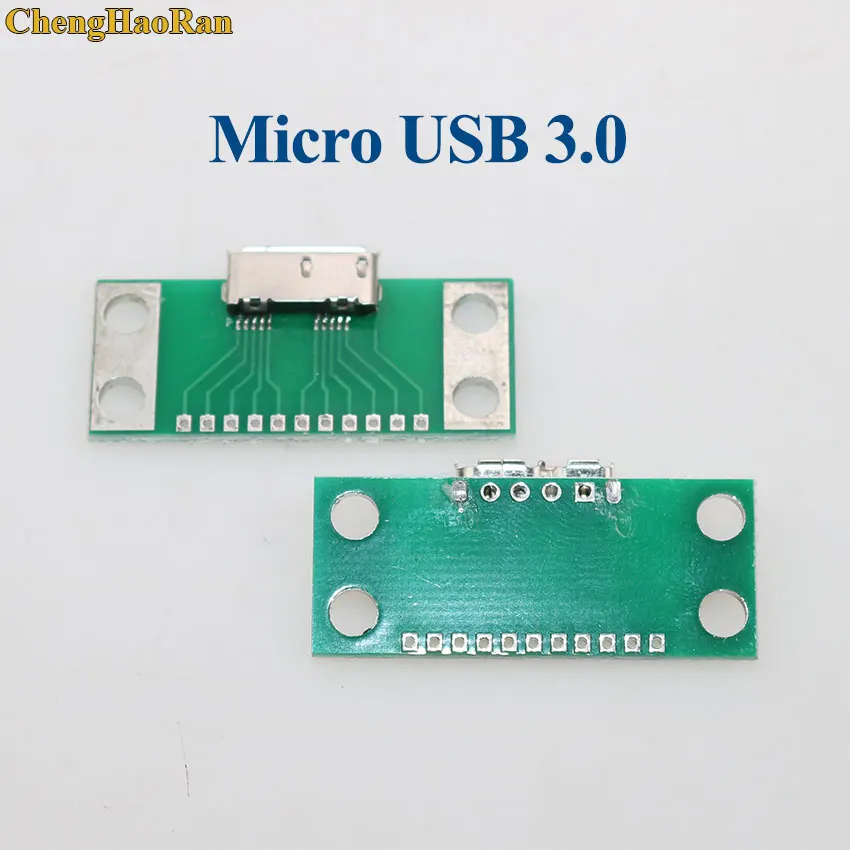 micro usb 3.0 ChengHaoRan для iPhone 5 5S 6 Мини видеокамера с разъемом Micro USB Для DIP адаптер PCB Тесты Плата USB 2,0 3,0 3,1/Тип-C/HDMI Женский Разъем - Цвет: micro usb 3.0