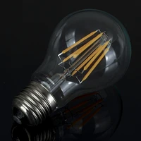 6 pcslot a60 dimmable vintage spiral lamp ac 110 220v 2w 4w 6w 8w e27 soft flexible filament led bulb for bar home decorate