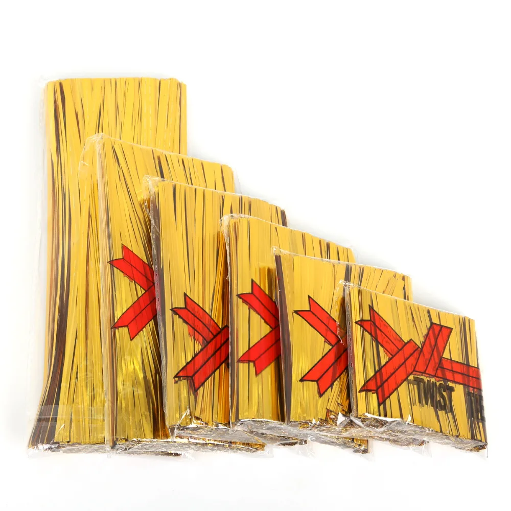 800 шт. металлические поворотные Галстуки для конфет леденцов тортов Попов