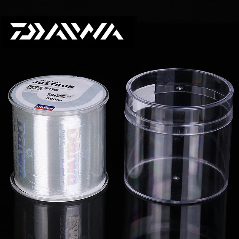 500 м Daiwa Justron нейлоновая леска супер сильная 2LB-40LB 7 видов цветов японская Моноволокно основная леска