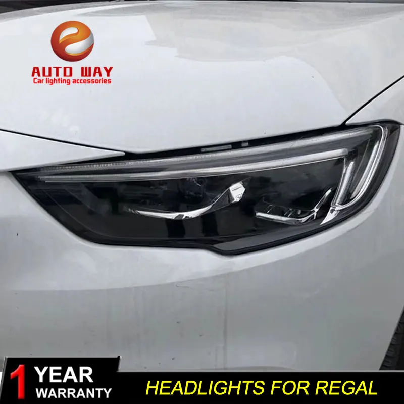Автомобильный Стайлинг чехол для фары Buick Regal 2017 2018 светодиодный DRL Объектив