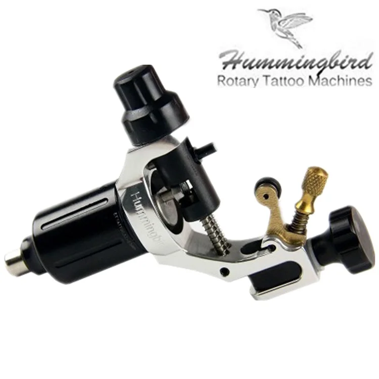 

Original Hummingbird V1 Swiss Motor Rotary tattoo machine Silver Free RCA Cord For Tattoo Supply