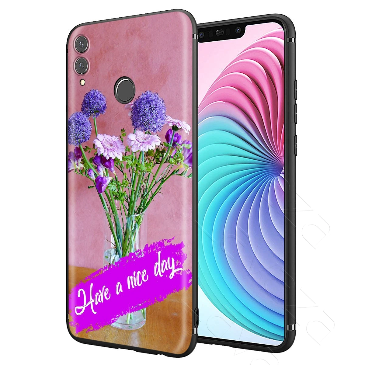 Простой Лавандовый чехол Lavaza с фиолетовыми цветами для Huawei Mate Y7 Y9 P8 P9 P10 P20 P30 P40 Max