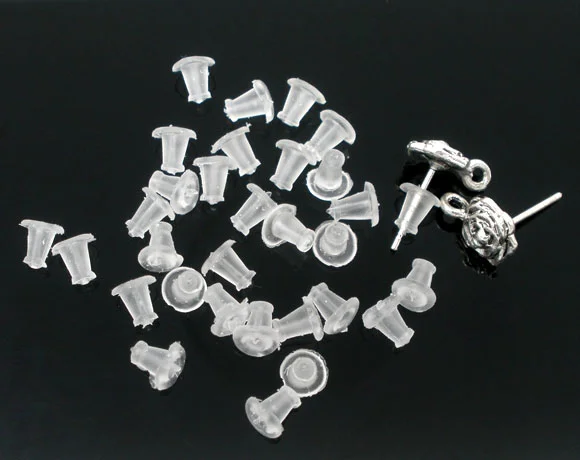 DoreenBeads 1000 аксессуары для задней панели из резины 5x5 мм (B05755) yiwu|jewelry lion|jewelry tattoojewelry