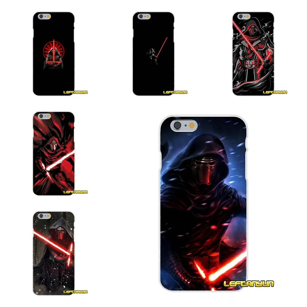 Популярные фильмы Звездные войны Kylo Ren для iPhone X 4 4S 5 5S 5C SE 6 6S 7 8 Plus Аксессуары чехлы