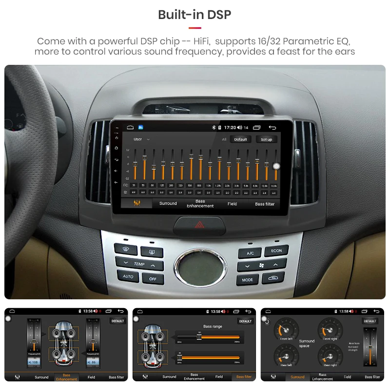 AWESAFE 4G + 64G Android 8 1 CarPlay DSP автомобильный Радио Мультимедиа Видео плеер навигация GPS